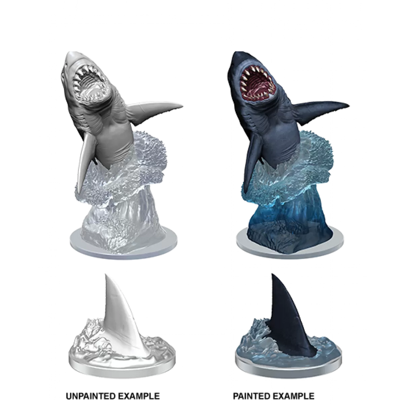 WizKids Deep Cuts Unpainted Miniatures Shark