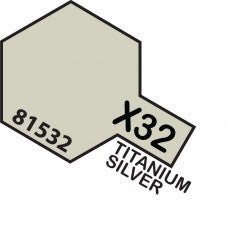 TAMIYA ACRYLIC MINI X-32 TITAN. SILVER