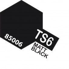 TAMIYA TS-6 MATT BLACK