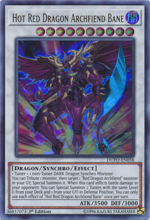 yugioh card red dragon archfiend Yu-Gi-Oh! - Scarlight - DUDE-EN013 - Ultra Rare - 1st Edition Ultra Rare card featuring Scarred Dragon Archfiend Red Dragon Archfiend - 1st