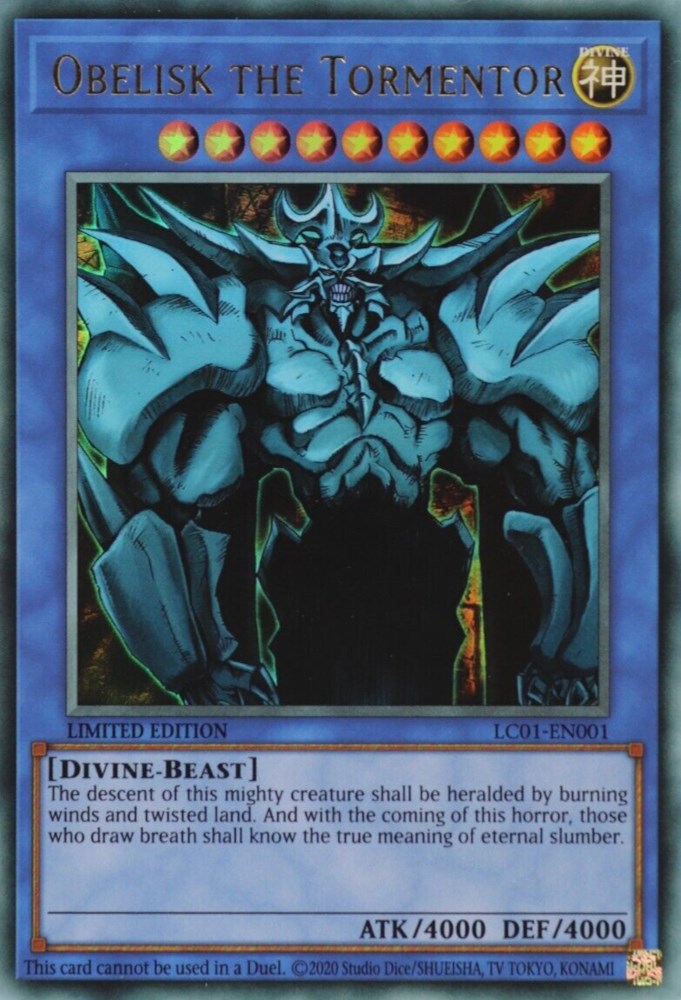 Obelisk the Tormentor [LC01-EN001] Ultra Rare