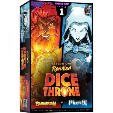 Dice Throne Season 1 Rerolled Barbarian v Moon Elf Box 1
