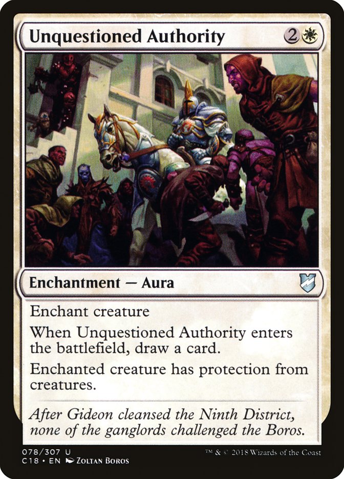 Unquestioned Authority [Commander 2018]