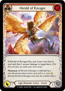 Herald of Ravages (Red) (Rainbow Foil) [U-MON017-RF] Unlimited Rainbow Foil