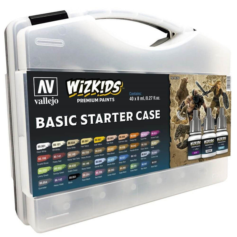 Vallejo - Wizkids Premium Paint Set : Basic Starter Case