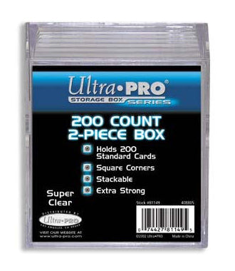 Ultra Pro Storage Box - 200ct 2-Piece Clear