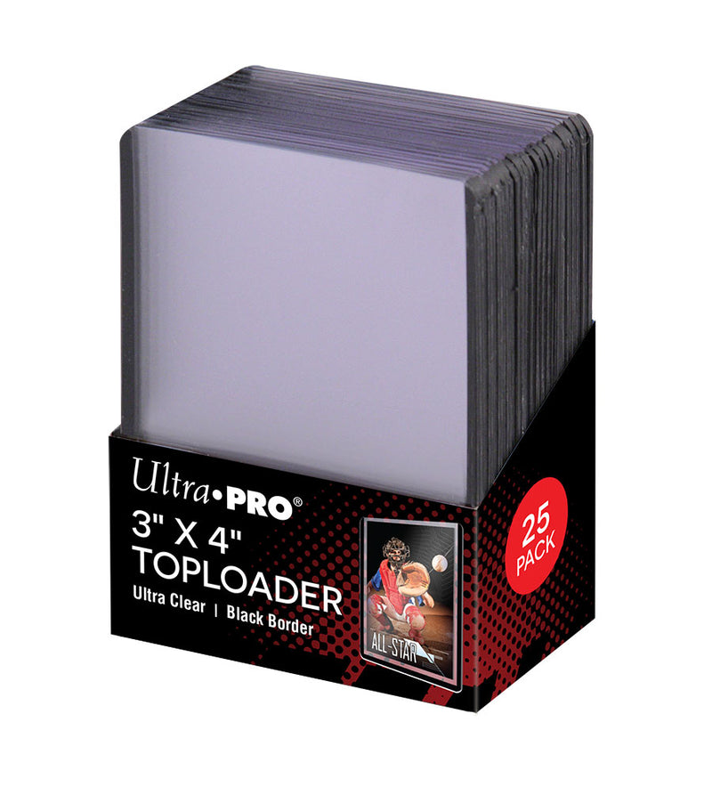 Ultra Pro Toploader 3"x 4" - Black (25pk)