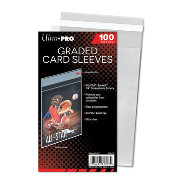 CARD SLEEVE - Graded- Resealable (100ct)