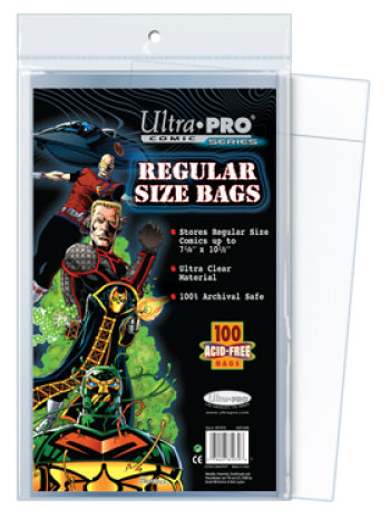 Ultra Pro Comic Bags Regular Size (7 1/8 X 10-1/2)