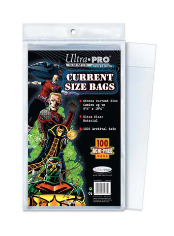 Ultra Pro Comic Bags Current Size