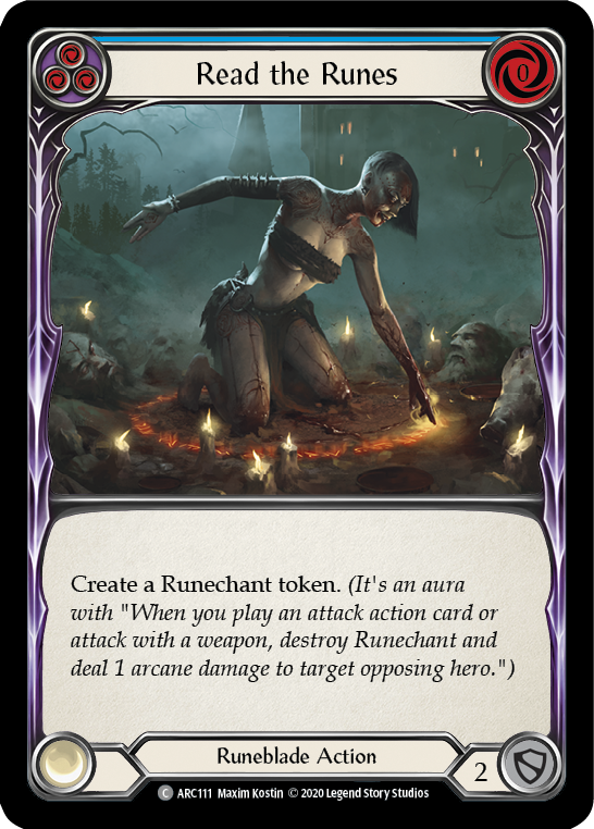 Read the Runes (Blue) [ARC111] Unlimited Rainbow Foil