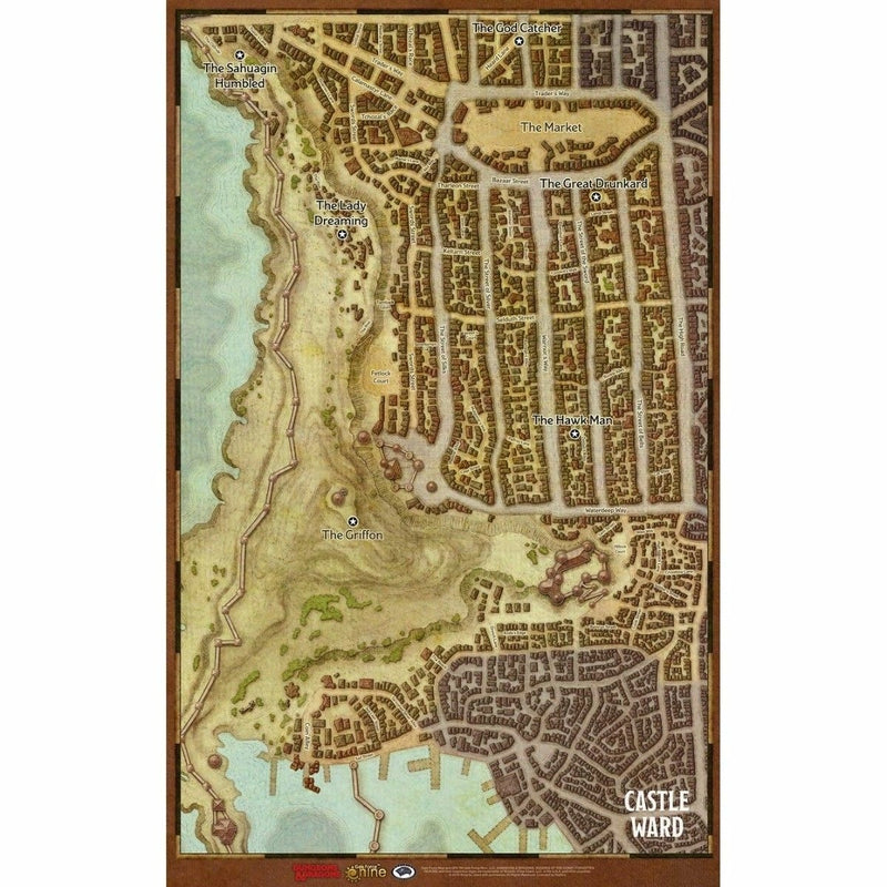 Dungeons & Dragons D&D (Map) Waterdeep Dragon Heist Map Set