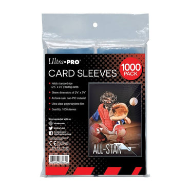 Card Sleeves - Ultra Pro Single Sleeves (1000) Clear