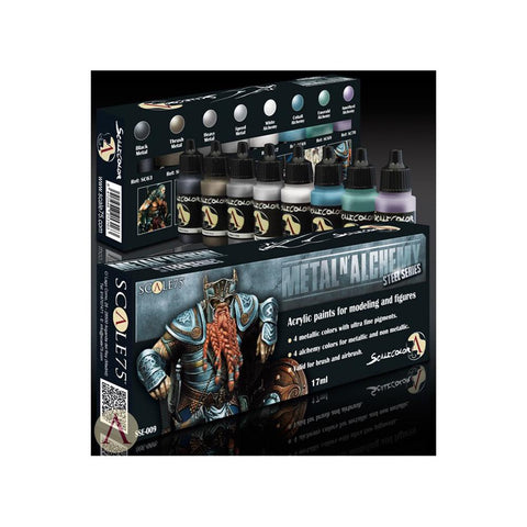 Scale 75 Scalecolor Metal n' Alchemy Steel Paint Set