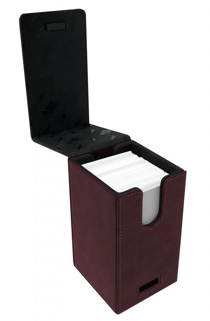 Ultra Pro Deck Box Alcove Tower Suede - Ruby