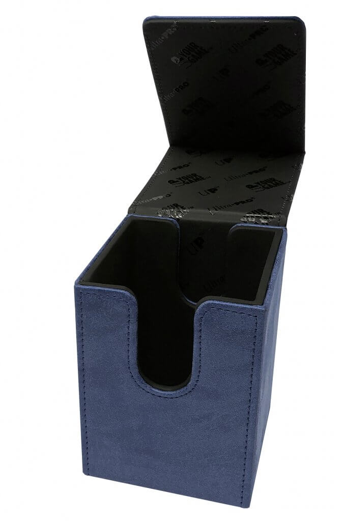 Ultra Pro Deck Box Suede Alcove Flip - Sapphire