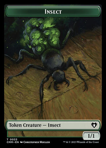 Thopter // Insect Double-Sided Token [Commander Masters Tokens]