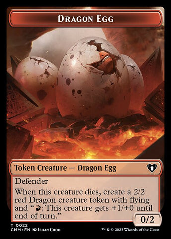 The Monarch // Dragon Egg Double-Sided Token [Commander Masters Tokens]