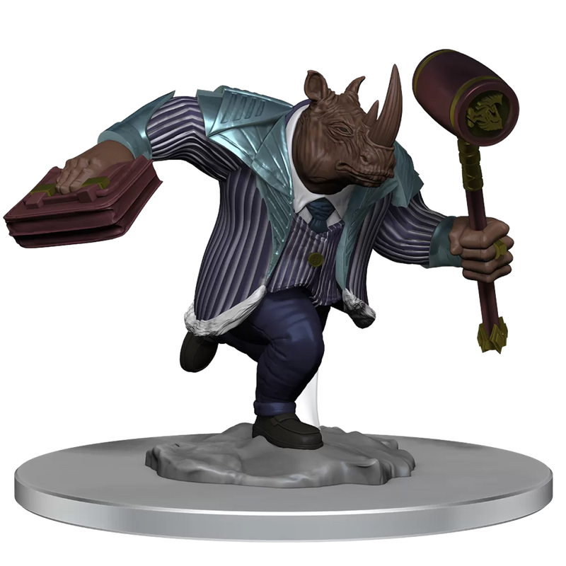 Magic The Gathering Unpainted Miniatures Freelance Muscle and Rhox Pummeler
