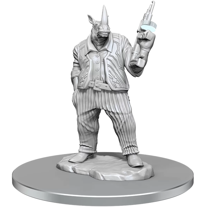 Magic The Gathering Unpainted Miniatures Freelance Muscle and Rhox Pummeler