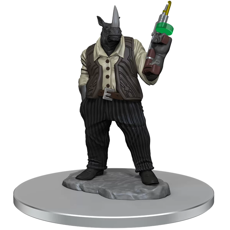 Magic The Gathering Unpainted Miniatures Freelance Muscle and Rhox Pummeler