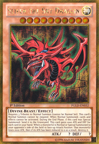 golden dragon yugioh card The Winged Of Ra During your next Standby Phase after this card was destroyed by a card effect and sent to the Graveyard Anime style Yugioh card -