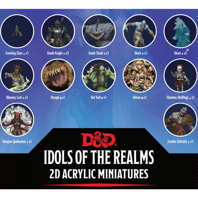 D&D Idols of the Realms Boneyard 2D Set 1