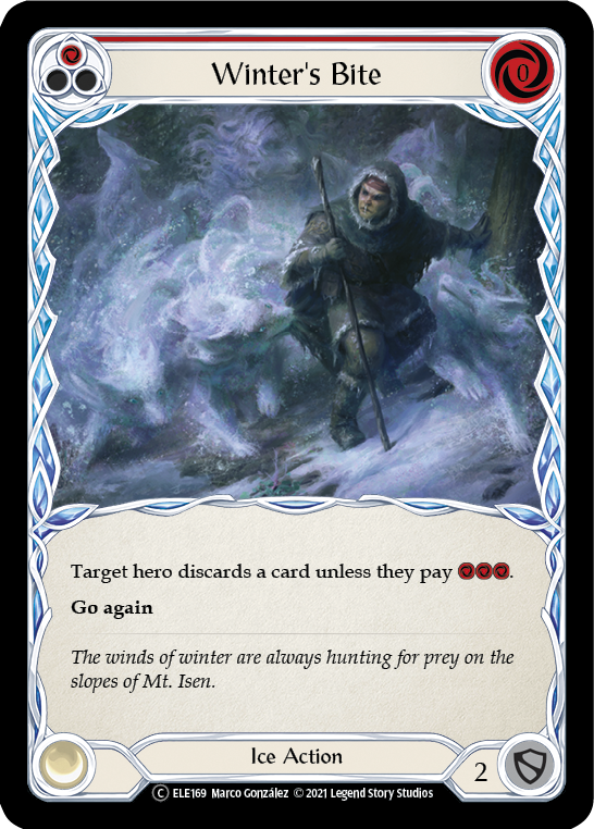 Winter's Bite (Red) [U-ELE169] Unlimited Rainbow Foil