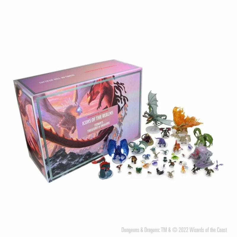 D&D Icons of the Realms Miniatures Fizban's Treasury of Dragons Collectors Edition Box