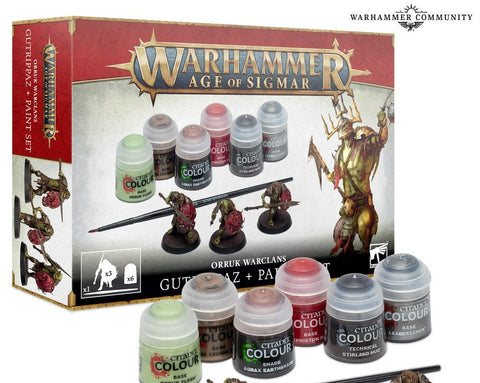 Age Of Sigmar: Gutrippaz + Paint Set (Orruks)