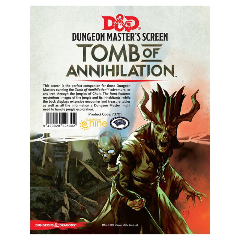 Dungeons & Dragons D&D (Screen) Tomb of Annihilation Screen