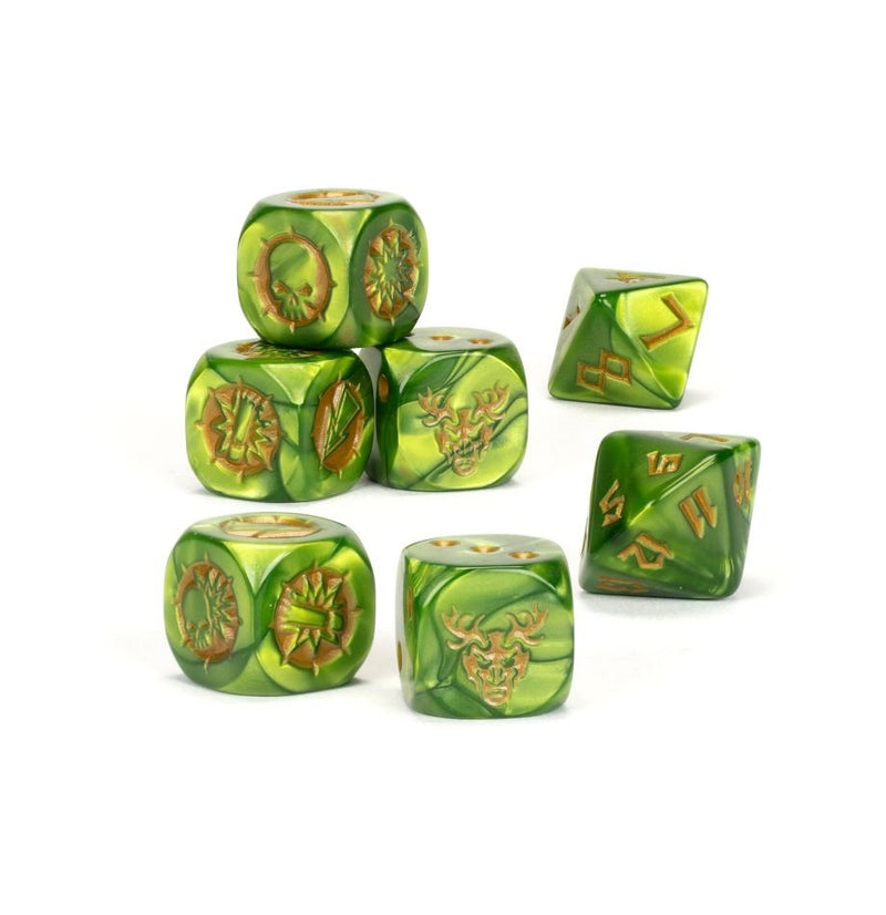 Blood Bowl: Wood Elf Team Dice