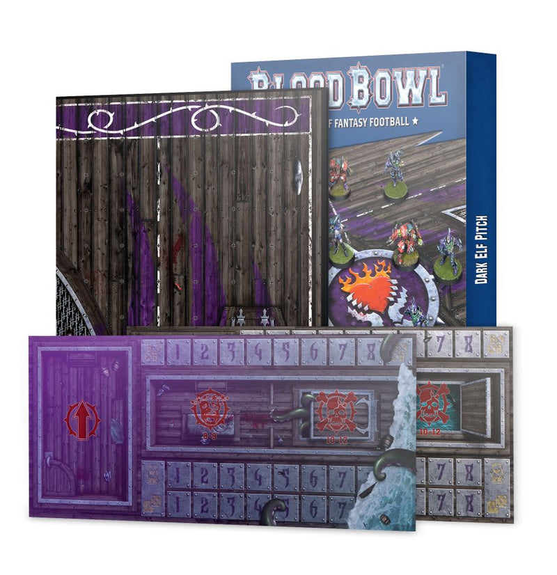 Blood Bowl: Dark Elf Pitch & Dugouts