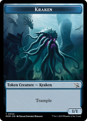 Treasure (20) // Kraken Double-Sided Token [March of the Machine Tokens]