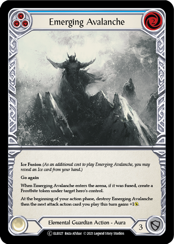Emerging Avalanche (Blue) [U-ELE027] Unlimited Rainbow Foil