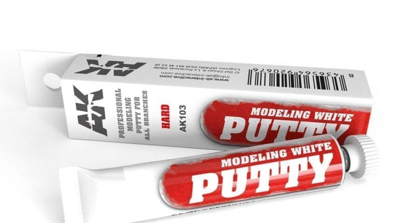 AK Interactive Auxiliaries - Modelling White Putty 20ml