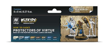 Vallejo 80252 Wizkids Premium set: Protectors of Virtue Acrylic Paint Set (8 Colour Set)