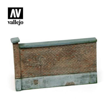 Vallejo SC106 Ardennes Village Wall 24x7 cm. Diorama Accessory