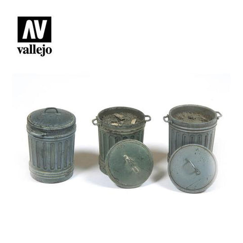Vallejo - Scenic Accessories - Garbage Bins #1