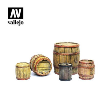 Vallejo SC225 Wooden Barrels Diorama Accessory