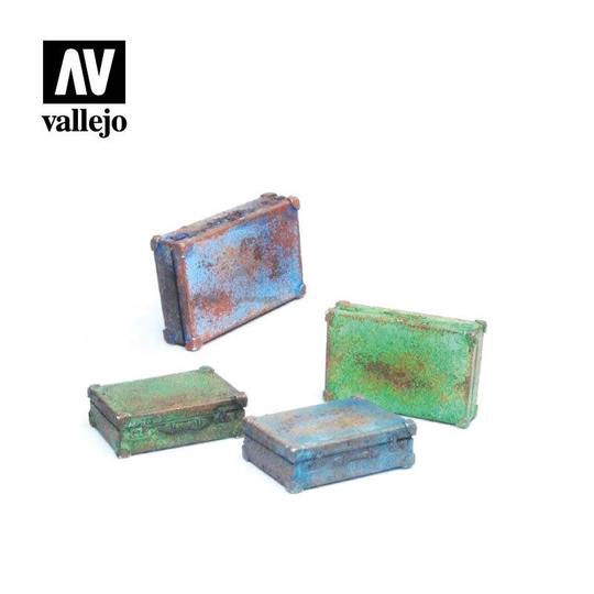 Vallejo - Scenic Accessories - Metal Suitcases