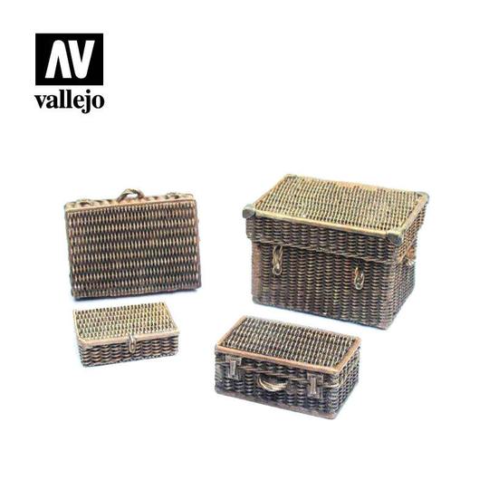 Vallejo - Scenic Accessories - Wicker Suitcases