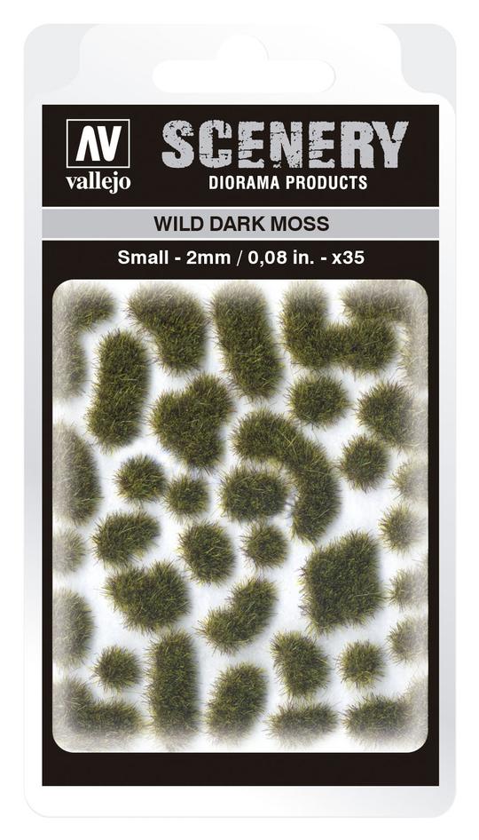 Vallejo - Scenery - 2mm Wild Tuft - Dark Moss