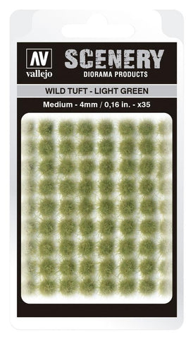 Vallejo SC407 4mm Wild Tuft - Light Green Diorama Accessory