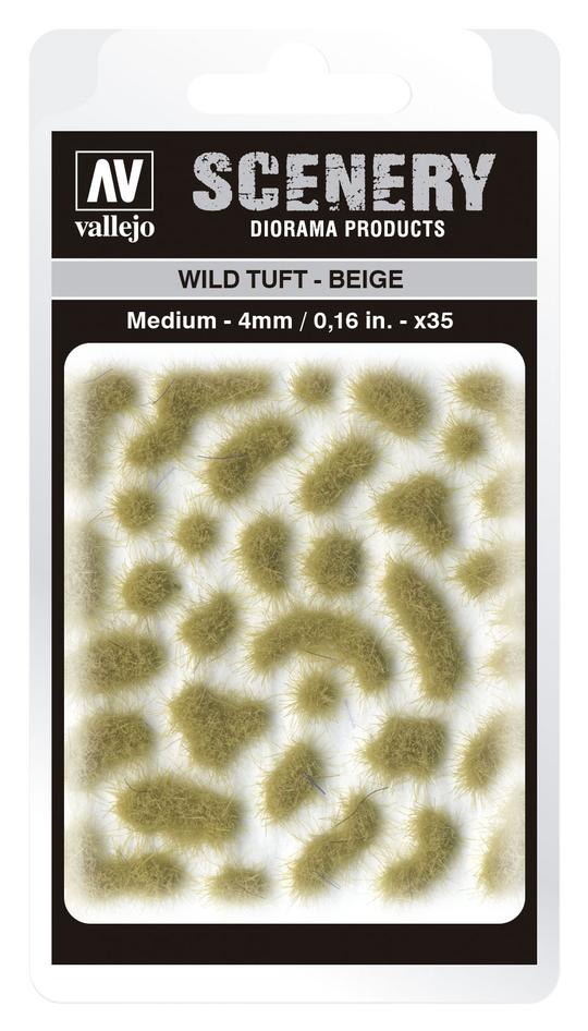 Vallejo - Scenery - 4mm Wild Tuft - Beige