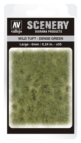 Vallejo SC413 6mm Wild Tuft - Large - Dense Green Diorama Accessory