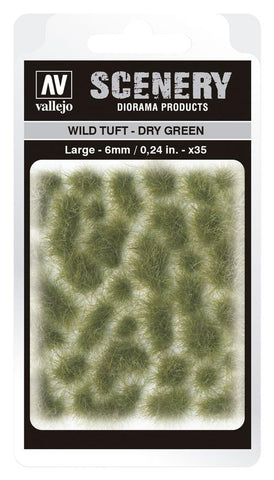 Vallejo SC415 6mm Wild Tuft - Large - Dry Green Diorama Accessory