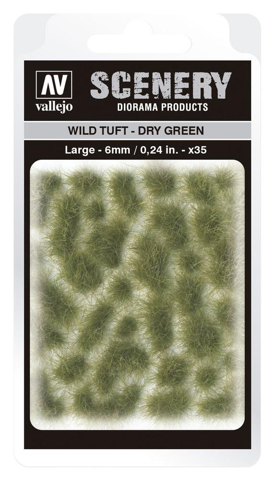 Vallejo - Scenery - 6mm Wild Tuft - Dry Green