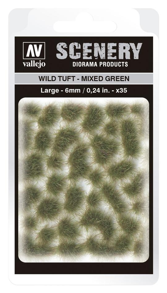 Vallejo - Scenery - 6mm Wild Tuft - Mixed Green