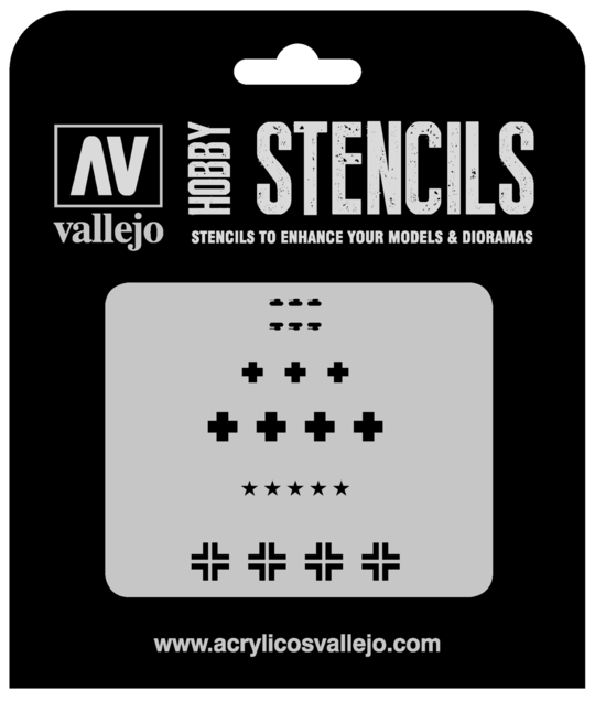 Vallejo - Stencils - Assorted German WWII Tank Markings